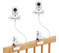 2 Pack Flexible Clamp Mount Bracket for GHB/HelloBaby/Monitor/Babyphone/Vtech/Momcozy/Blemil/Jeeber/ieGeekAccessories Stand Clip for Most 1/4 Thread Camera