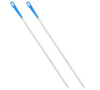 2 Pack Flexible Drain Cleaning Brush, 23.6inch Long Drain Clog Remover Tool with Nylon Bristles Rust-Resistant Sink Unblocker Tool for Toilet Kitchen Shower Sewer Tub
