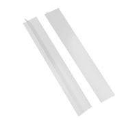 2 Pack Flexible Kitchen Stove Gap Covers, Silicone Gap Fillers Between Counter and Stovetop,Washer, Oven, Dryer, Easy to Wipe, Food grade silicone material (White,21in)