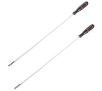 2-Pack Flexible Magnetic Pickup Tool with Bendable Stainless Steel Shaft and Rubber Grip for Auto Repair, Retrieving Nuts, Bolts, and Screws from Hard-to-Reach Areas