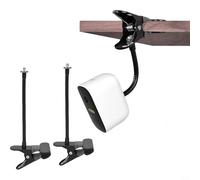 2 Pack Flexible Metal Camera Mount Brackets, For EufyCam 2C/2C Pro/3/3C And Ring, Adjustable Gooseneck, No-Drill Installation For Indoor Outdoor Home Security Use, Black