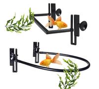 2 Pack Floating Plant Corral for Aquarium, Floating Plant Fence for Aquarium Accessories, Fish Tank Plants Fence Adjustable Height with Water Level, Suitable for All FloatingPlant Aquariums (Style 2)