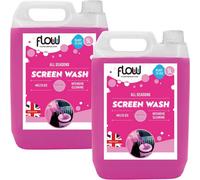 2 Pack Flow Pink Ready To Use Screenwash 5 Litre - All Seasons Windshield Cleaner Effective To -5C