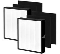 2 pack - FLT5900 Replacement Filter - J - Compatible with Germ Guardian AC5900WCA and AC5900WDLX Air Purifiers - 2 H13 Grade True Hepa Filter & 4 Carbon Pre-Filters - Part # FLT5900
