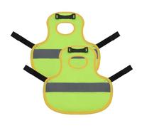 2 Pack Fluorescent Green Poultry Vest with Reflective Strips, Adjustable Hen Harness for Chickens, Ducks, Geese, Back Feather Protection & Winter Warmth