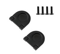 2 Pack Flush Pull Handle, Hidden Recessed Door Handle for Kitchen Cupboard Wardrobe Hatch Locker Sliding Doors (Black, 36MM)