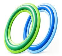 2 Pack Flying Rings for Kids & Adults, Soft Flying Disc Outdoor Throw and Catch Game, Lightweight Flying Ring Toy for Beach, Garden, Park, Camping, Lawn Games, Outdoor Toys, Family Party Games