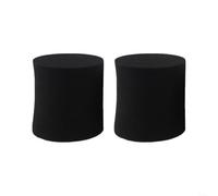 2 Pack Foam Speaker Port Bungs For Bass Tuning, Open Cell Foam Stoppers To Reduce Boomy Resonance In Tight Spaces, Black Foam Inserts For Rear Vents(100x100mm)