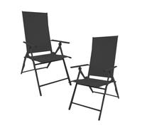 2-Pack Foldable Chairs, No Assembly Folding Dining Chairs for Indoor Outdoor Garden Yard Porch Pool Deck Lawn Balcony