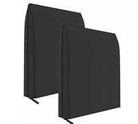 2 Pack Folding Reclining Chair Cover Outdoor Garden Folding Sun Lounger Chair Covers Windproof Dustproof 190T Oxford Fabric Patio Garden Sunbed Cover Furniture Protector with Storage Bag 36x 32''