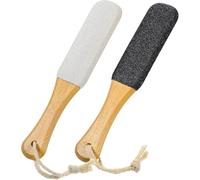2-Pack Foot File, Professional Feet File Callus Remover, Natural Pumice Stone for Cracked Heels, Dual-Use Wet/Dry, Long-Lasting & Eco-Friendly Foot Care (2 Pcs)