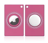 2 Pack for Airtag Wallet Holder, Credit Card Size Wallet Case Holder for AirTag for Purse, Handbag, Clutch, Wristlet (Pink)