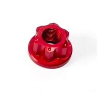 2 Pack For Bicycle Rear Wheel Axle Track Nuts M10x1.0 Aluminium Alloy Hub Nuts for Kids For Bike Vintage Traditional Cycling Replacement Parts Coloured(No Logo Red)