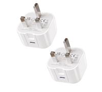 [2 Pack] For Google Pixel 10A/10/10 Pro XL/9A/9/9 Pro XL/8A/8/7A/7/6A/6/5A/5 Charger, 25W USB C Charger Plug Type C Fast PD Adapter Mains UK Wall Charger (White)