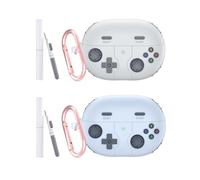 2-Pack for Huawei FreeBuds Pro 4/Pro 3 Case,Soft Retro Game Silicone Case Protective Case Cover with Carabiner and Cleaning Kit (D (Pack of 2))