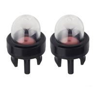 2 Pack For Primer Bulbs 12318139130 Replacement for Craftsman CS306 CS310 CS340 CS3400 CS341 CS345 Carburetor Snap in Type with Two Fuel Line Fittings for Outdoor Equipment