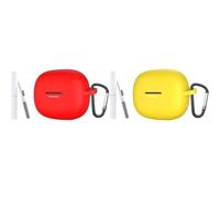 2-Pack for Redmi Buds 8 Pro/Buds 6 Pro Case Cover,Soft Silicone Case Protective Case Cover with Carabiner and Cleaning Kit (C (Pack of 2))