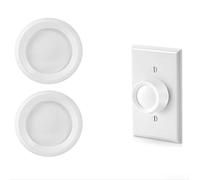 2-Pack For Rotary Dimmer Knob Replacement Designed For Standard Moon-Shaped Dimmer Switch Stems In Home Lighting Applications(four)