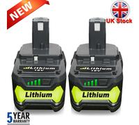 2-Pack for Ryobi 18V Lithium P108 Battery ONE P104 RB18L50 RB18L40 RB18L25 UK