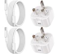 2 Pack For Samsung Galaxy A17 /A17 5g Charger, 25W USB C Charger Plug With Type C charger Cable Fast PD Adapter Mains UK Wall Plug For Samsung A17 /A17 5g (White)