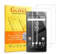 2 Pack For Sony Xperia Z5 Mini Tempered Glass Screen Protector 9H Hardness, Anti-Scratch, Anti-Bubble, Case Friendly