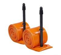 2-Pack for tpu Bicycle Inner Tube 700c for presta 65mm Valve | Ultra-light 0.3mm wall, fits 700x23-32C tires, 45mm valve for shallow rims, includes tire lever