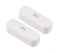 2 Pack For Tuya For Smart Home Compatible Temperature and Humidity Sensor with Real-Time Updates Every Two Minutes and App Integration
