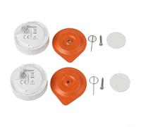2 Pack For ZigBee Indoor Temp & Humidity Sensor With Alarm Compatible With For Alexa For Smart Home Integration And Reliable Data Storage