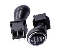 2-Pack Forward Stop Reverse Gear Switch for Kids Ride-On Toy Cars 6V 12V 24V Electric Bumper Car Replacement Parts Self-Reset Joystick Control Red Black(D)