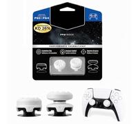 2 Pack FPS White Thumbsticks for PS4 and PS5 1 High-Rise and 1 Mid-Rise | Control Freaks for PS5 FPS Fr alaxy White Performance Thumbsticks for Enhanced Gaming Precision Comfort, and Grip ABS