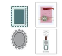 2 Pack Frames Wax Seal Stamps from The Holiday Magic Collection, Wood