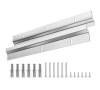 2 Pack French Cleat Picture Hanger, 30 CM Heavy Duty Picture Hanging, Z-Bar Interlocking, Metal Mounting Fixed Brackets with Screws, Hanging Hardware Kit for Murals Photo Frames Mirrors Artwork