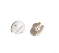 2 Pack Fridge Vent Winter Closing Clips for Dometic Caravan and Models DS295176600, Beige ABS Replacement Fittings for Refrigerator Closure
