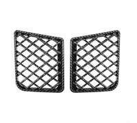 2 Pack Front Bumper Grille, ABS Wear-resistant Sporty Aesthetic Bumper Center Lower Grille Mesh Guard Compatible For BMW G87 M2 2023-2025(Carbon Fiber)