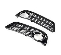 2-Pack Front Bumper Lower Fog Light Grilles Replacement, Fit for Audi A5 2008 2009 2010 2011, ABS Plastic Lamp Cover Protector