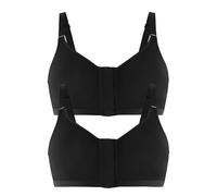 2 Pack Front Closure Bra Beyond Basic by Felina 207223 34-44 B-E 2 colours