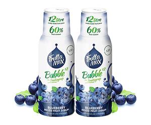 2 Pack - FruttaMax Blueberry Syrup | Less Sugar | 60% Real Fruit Concentrate | Suitable for soda Machine 2x500ml