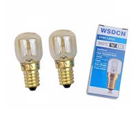 2 Pack, Fulfilled by Amazon, WSDCN E14 T22 15W 120V 120 Volt (110V~130V) Oven Light Bulb Oven Lamp Heat Resistant Bulb 300'C