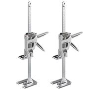 2 Pack Full Metal Labor Saving Arm Jack, Multi-Function Height Adjustment Lifting Device with Scale, 400kg load capacity,Two-Speed Descent Mod for Installing Cabinets,Doors & Windows