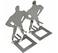 2 Pack Funny Muscle Man BBQ Holder, Sausage Roast Grill Stand, Stainless Steel BBQ Tool Holder, Novelty Human Shaped Barbecue Skewer Stand for Outdoor, Party, Fun BBQs Accessories for Grill Lovers (A)