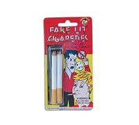 2 Pack Funnyman Jokes Fake Lit Cigarettes Practical Joke False Cigarettes with a Realistic Look, One Size