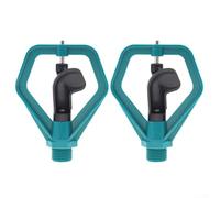 2 Pack G1/2" Male Thread 360° Rotating Atomizing Nozzle,4-6m Spray Radius Garden Lawn Sprinkler for Agriculture Irrigation and Plant Watering,Green