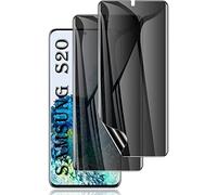[2 Pack] Galaxy S20 Privacy Screen Protector, Anti-Spy Flexible Film TPU Screen Protector for Galaxy S20 6.2 Inch 2020 [Support Fingerprint ID] [Full Adhesive Coverage] [Easy Installation Frame]