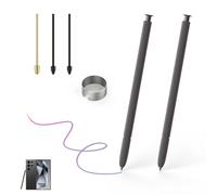 2 Pack Galaxy S24 Ultra Stylus Replacement for Samsung Galaxy S24 Ultra 5G S Pen, Galaxy S24 Ultra S Pen without Bluetooth + Tweezer + Metal Nibs (Dark Gray)