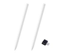 2 Pack Galaxy Tab S9 FE S Pen for Samsung Galaxy Tab S9 FE Stylus Pen Replacement for Galaxy Tab S9 FE S Pen 4,096 Pressure Levels Without Bluetooth (Beige) Type-C Convertor