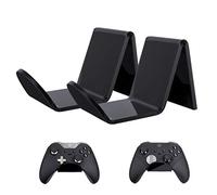 2 Pack Game Controller Wall Mount Holder for Xbox Series Controllers (Elite Series2/Elite Series1/S/X), Acrylic Stand Hanger Organizer with Improved Adhesive Tape Sticker(2PCS-Black)