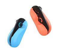 2 Pack Gaming Controller Mouse Holder Mini Portable Ergonomic Mice Left+Right Controller Bracket Handle Case for Switch 2 for J-Con Mouse Holder (Orange Blue)