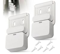 2 Pack Garage Door Bracket for SimpliSafe Alarm Entry Sensors, White, Works with Most Garage Doors - Sensor Not Included