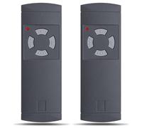 2 Pack Garage Door Remote Control Replacement for HORMANN HS4-40 HS2-40 HSE2-40 HSM4-40 HSM2-40 Compatible with GARADOR 40.685MHz Grey Buttons Handheld Transmitter