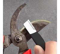 2 Pack Garden Tool Sharpener Kit, Portable Sharpener for Scissors, Pruners, Blades & Carving Knife, Handheld Multi-Sharpener for Knife Tools/Black